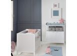 roba® Babymöbel-Set »Hamburg«, (Spar-Set, 2 St., Kinderbett, Wickelkommode), mit Kinderbett und Wickelkommode mit 2 Türen