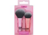 Real Techniques Makeup Brushes Face Brushes Mini Brush Duo Mini Multitask Makeup Brush 407 + Mini Expert Face Makeup Brush 200