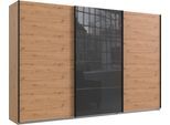 Wimex Schwebetürenschrank »Norderstedt«, INKLUSIVE 2 Stoffboxen und 2 zusätzliche Einlegeböden, mit Glastür