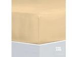 Florella Spannbettlaken »Avance Fein Jersey, mit Rundum-Gummi, 100 % Baumwolle«, für Matratzenhöhe bis 25 cm geeignet Florella vanille