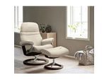 Stressless® Fußhocker »Sunrise«, mit Signature Base, Gestell Braun Stressless® beige JASMINE