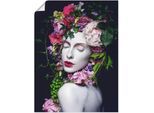 Artland Wandbild »Schöne Blumenkönigin«, Bilder von Frauen, (1 St.), als Alubild, Outdoorbild, Leinwandbild, Poster, Wandaufkleber