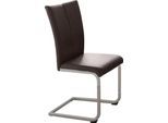 Home affaire Freischwinger »Alex«, (Set), 2 St., Kunstleder LOOK, Stuhl belastbar bis 120 Kg, Gestell im Chrom-Look