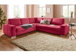 sit&more Ecksofa »Santorini L-Form«, mit Federkern und Sitztiefenverstellung, wahlweise mit Bettfunktion