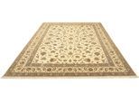 morgenland Orientteppich »Perser - Täbriz - Royal - 342 x 250 cm - beige«, rechteckig, Wohnzimmer, Handgeknüpft, Einzelstück mit Zertifikat