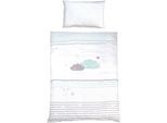 roba® Babybett »Room Bed - Dekor Happy Cloud«, als Beistell-, Kinder- und Juniorbett verwendbar