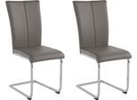Home affaire Freischwinger »Alex«, (Set), 2 St., Kunstleder, Stuhl belastbar bis 120 Kg, Gestell im Chrom-Look