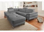 exxpo - sofa fashion Ecksofa »Mantua, L-Form«, mit Kopf- bzw. Rückenverstellung, Bettfunktion u. Bettkasten
