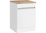Spülenschrank OPTIFIT "Roth", grau (weiß, weiß, wildeichefarben), B:60cm H:88cm T:60cm, Schränke, Spülenschrank, Breite 60 cm