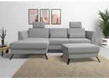 sit&more Ecksofa »Olsen L-Form«, inklusive Sitztiefenverstellung, wahlweise mit Bettfunktion, 15cm hoch