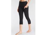 LASCANA ACTIVE 3/4-Leggings, mit Handytasche, Loungewear LASCANA ACTIVE schwarz 48/50