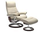 Stressless® Fußhocker »View«, mit Signature Base, Gestell Braun Stressless® cream BATICK