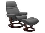 Stressless® Fußhocker »Sunrise«, mit Classic Base, Gestell Braun Stressless® grey BATICK