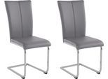 Home affaire Freischwinger »Alex«, (Set), 2 St., Kunstleder, Stuhl belastbar bis 120 Kg, Gestell im Chrom-Look