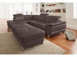 exxpo - sofa fashion Ecksofa »Mantua, L-Form«, mit Kopf- bzw. Rückenverstellung, Bettfunktion u. Bettkasten