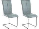 Home affaire Freischwinger »Alex«, (Set), 2 St., Struktur 2, Stuhl belastbar bis 120 Kg, Gestell im Chrom-Look