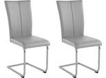 Home affaire Freischwinger »Alex«, (Set), 2 St., Struktur 1, Stuhl belastbar bis 120 Kg, Gestell im Chrom-Look