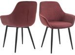 SalesFever Armlehnstuhl, (Set), 2 St., Strukturstoff, Bezug in Cord-Optik