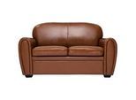 Vintage-Ledersofa braun 2-Sitzer CLUB