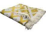 Wohndecke ADAM "Maroccan Shiraz", gelb, B:145cm L:190cm, Baumwolle, Wohndecken, Wohndecke, mit aufregendem Muster, Kuscheldecke