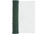 Maschendrahtzaun ALBERTS "Maschendraht-Geflecht", grün, H:200cm, Stahl, Zaunelemente, Höhe: 80-200cm, Gesamtlänge: 10-25 m