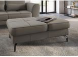 Hocker SIT & MORE "Bendigo", braun (schlamm), B:114cm H:42cm T:71cm, Hocker, Polsterhocker, mit Klappfunktion, Bodenfreiheit 12 cm, wahlweise in 2 Fußfarben