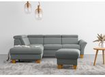 Ecksofa HOME AFFAIRE "Lindgren L-Form", grau, B:249cm H:84cm T:217cm, 100% Polyester, Sofas, Ecksofa, wahlweise mit TV-Funktion, Stauraum und Kopfteilverstellung