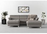 sit&more Ecksofa »Marano L-Form«, inklusive Kopfteilverstellung, wahlweise mit Bettfunktion, Bettkasten