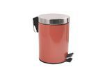 Poubelle à pédale Inox 3L Terracotta MSV Terracotta