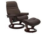 Stressless® Fußhocker »Sunrise«, mit Classic Base, Gestell Braun Stressless® brown BATICK