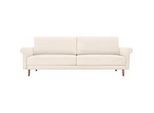 hülsta sofa 3-Sitzer »hs.450«, modern Landhaus, Breite 208 cm, Füße in Nussbaum Hülsta Sofa perlweiß 534-12