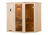 weka Sauna »Varberg«, (Set), 7,5 kW-Ofen mit digitaler Steuerung weka natur