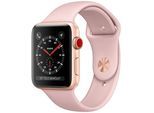 Apple Watch Series 3 (2017) | 42 mm | Aluminium | GPS | gold | Sportarmband rosa