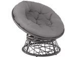 tectake® Rattansessel, drehbar, UV-beständig, 92 x 80 x 80,5 cm