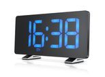 BEARWARE Radiowecker, Digitaler Radio Wecker mit Autodimmer, Snooze, 15 FM Radiospeicher