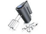 Arendo Handmixer aus Edelstah mit Turbostaste - Handrührer inkl. 2 Quirle & 2 Knethaken