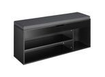 tectake® Schuhbank, für 9 Paar Schuhe, großes Klappfach, 104 x 30 x 49 cm