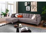 Trends by HG Ecksofa "Landau L-Form" in Cord-Stoff mit Metallfuss