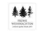 ratioform Geschenketiketten, Frohe Weihnachten, Tannenbäume, VE 500 Stk, LxB 35 x 35 mm, ab 2 VE