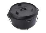 Echtwerk Dutch-Oven-Set , Schwarz , Metall , 2-teilig , 31.5x21x31.5 cm , Grills, Holzkohlegriller