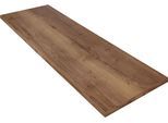 Arbeitsplatte NOBILIA "passend zu allen Serien, Stärke: 3,8 cm", braun (eiche havanna nachbildung), B:210cm H:3,8cm T:60cm, Holzwerkstoff, Tischplatten, von drei Seiten beschichtet, in drei Breiten: 180, 210 und 240 cm