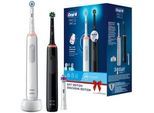 Oral-B - Elektrische Zahnbürste "Pro 3 + 2. Handstück" in Black/White Elektrische Zahnbürsten