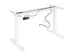 tectake® Tischgestell, elektrisch höhenverstellbar mit 2 Motoren, breitenverstellbar, 110 - 190 x 68 x 58 - 123 cm