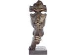 Casablanca by Gilde Dekofigur »Skulptur Silence, bronzefarben/grau«, bronzefarben/grau, Polyresin