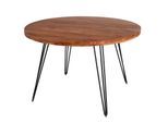 riess-ambiente Esstisch SCORPION - 120cm rund Akazie natur Massivholz Hairpin Legs Retro Design