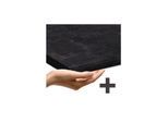 Vicco Unterschrank R-Line Schwarz Beton Anthrazit 60 cm mit Arbeitsplatte Anthrazit