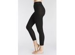 LASCANA ACTIVE Leggings schwarz Gr. 52/54 für Damen. Schmal