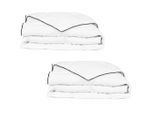 vidaXL Winter-Daunendecke 2 Stk. 155x220 cm