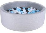 Knorrtoys® Bällebad »Soft, Geo Grey«, mit 300 Bälle creme/Grey/lightBlue; Made in Europe
