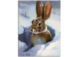 Artland Wandbild »Schneehase«, Wildtiere, (1 St.), als Leinwandbild, Poster in verschied. Grössen